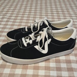 VANS womens Black and White Sneakers